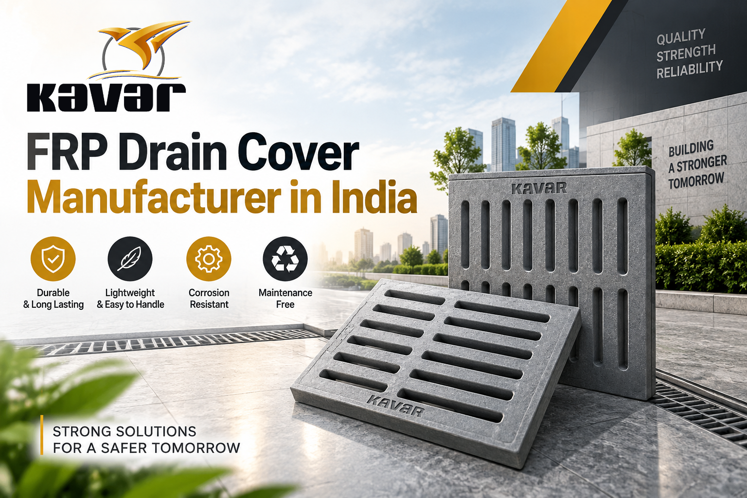 FRP Drain Cover Manufacturer in India by KavarIndia