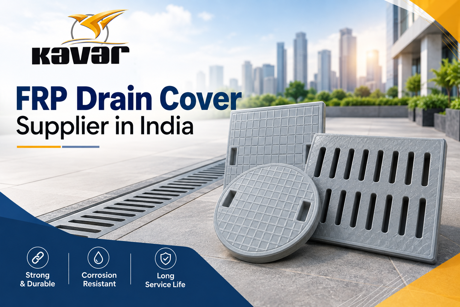 FRP Drain Cover Supplier in India by KavarIndia