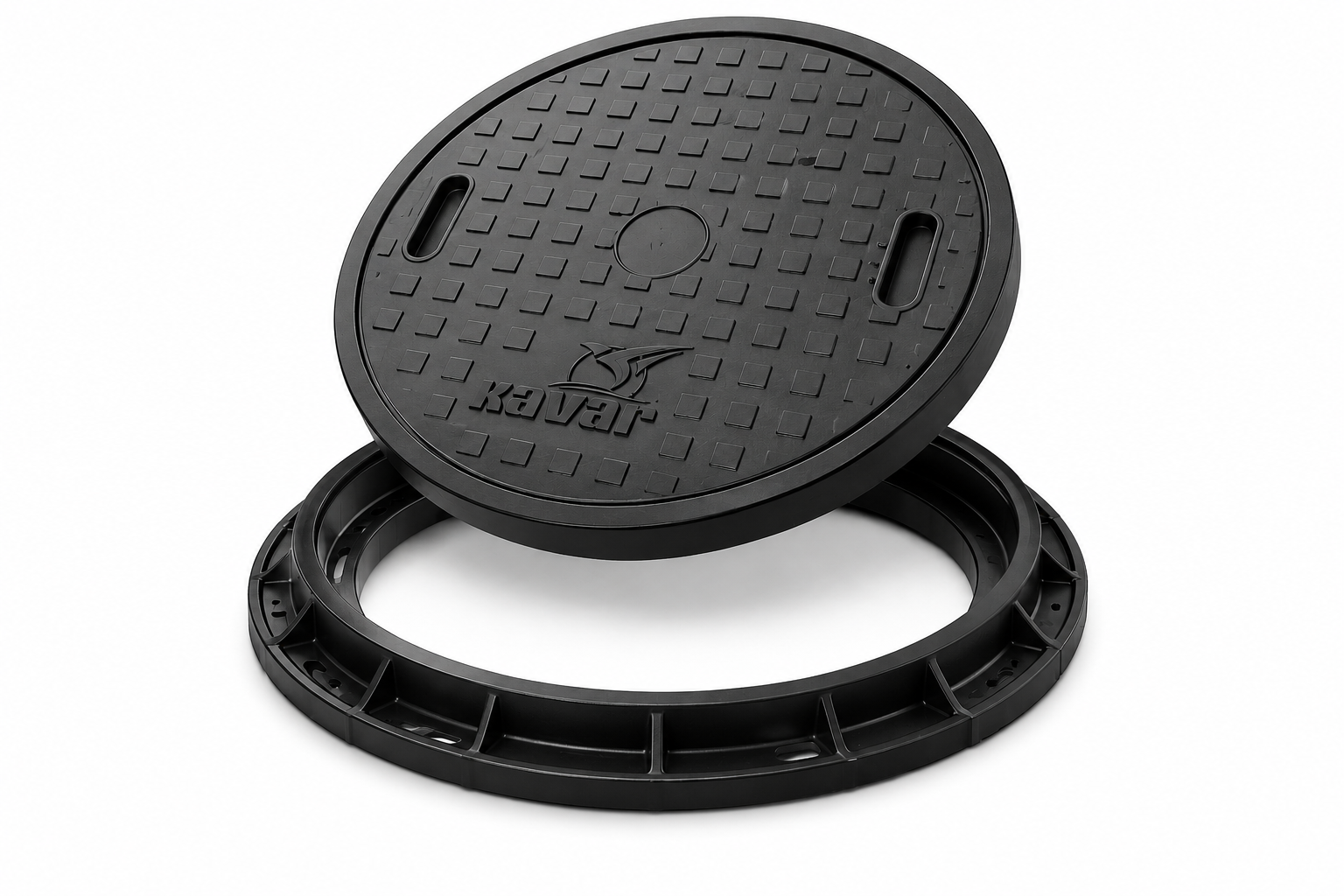 Fiberglass manhole cover installation for municipal drainage and road infrastructure in India