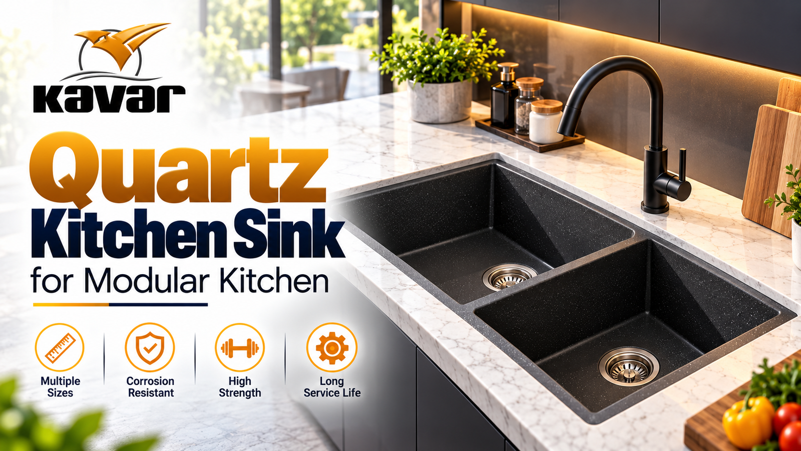 Quartz Kitchen Sink for Modular Kitchen — KavarIndia buying guide (replace legacy image before publishing)