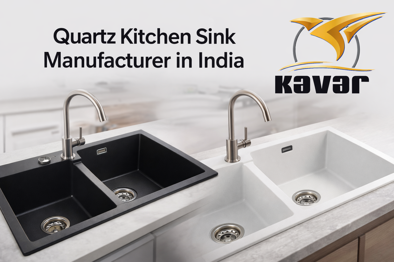 Quartz Kitchen Sink Manufacturer in India premium quartz kitchen sinks by KavarIndia